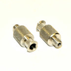 Cannula Luer-Lok Adapter Metal Male Thread Knurled Suction Aspiration Twist Lock