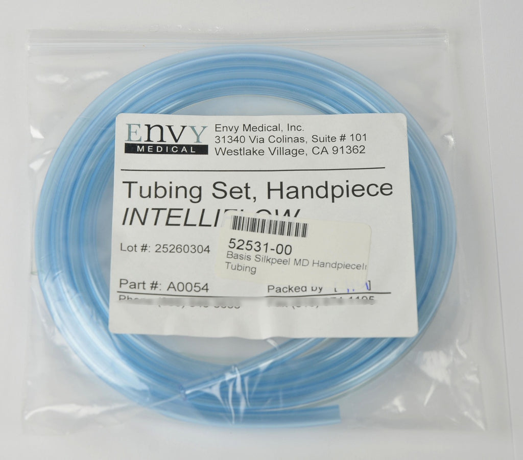 Envy Medical Clear Tubing Set SilkPeel MD Handpiece A0054 52531-00 Basis NEW