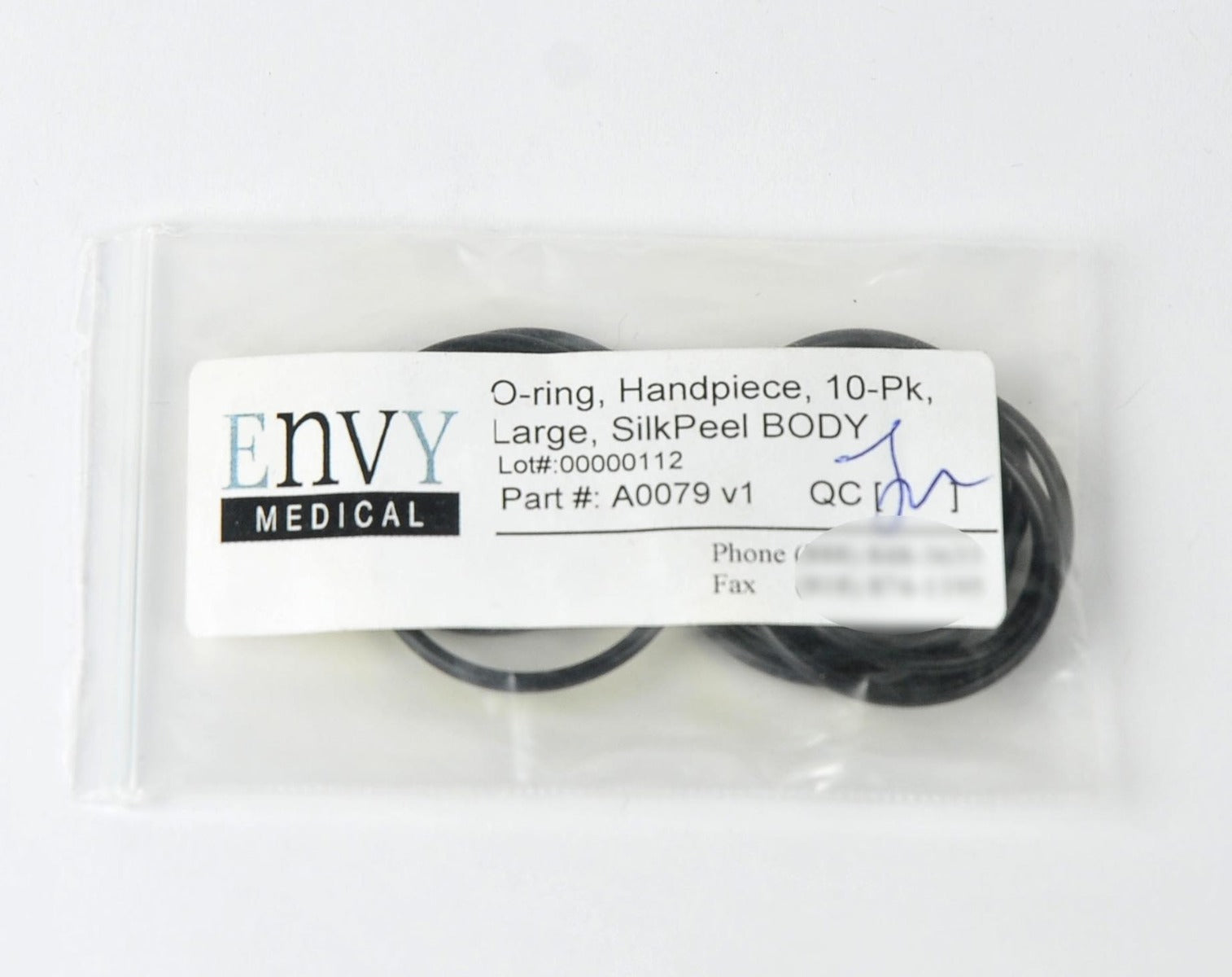 Envy Medical SilkPeel O-Ring Large Body Handpiece Tip O-Rings A0079 v1 (x10Pcs)