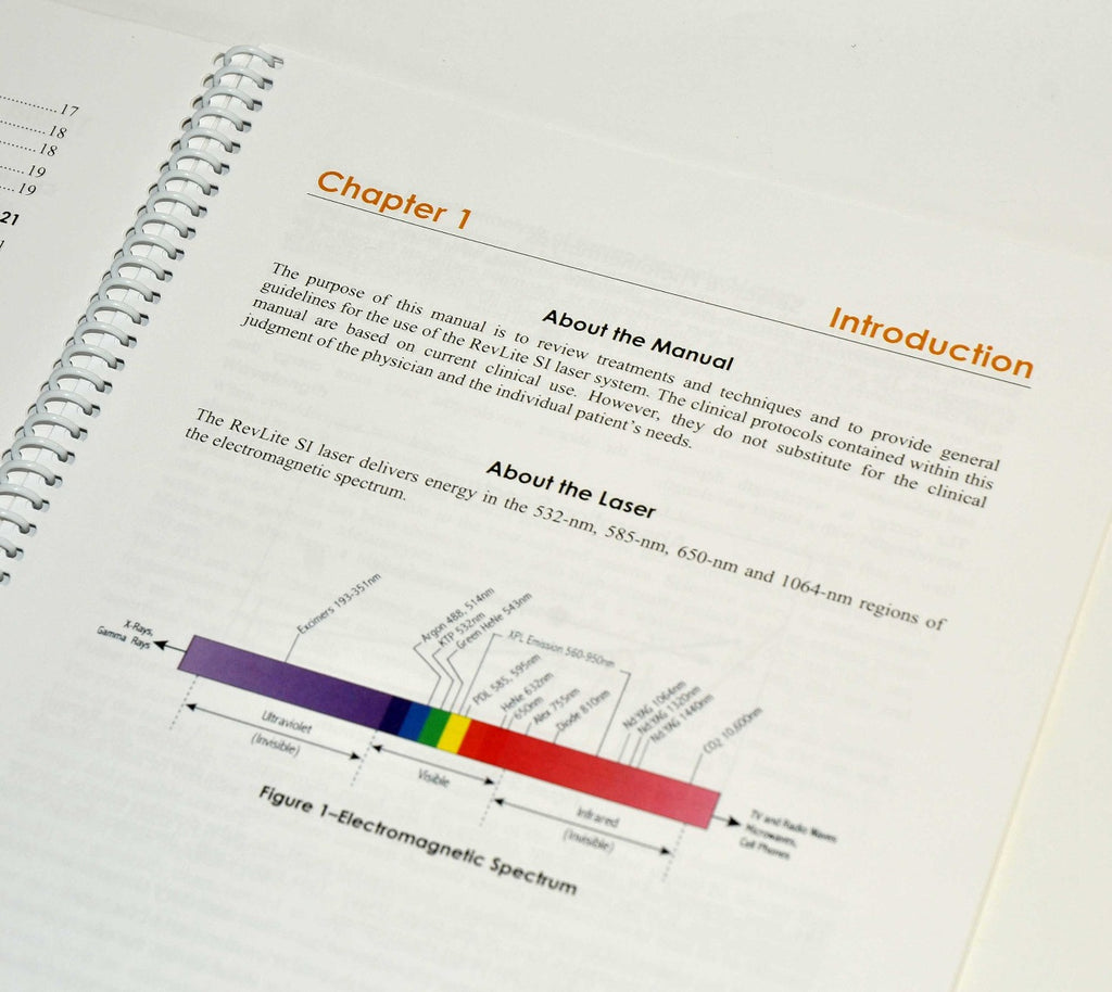 Cynosure RevLite SI Nd YAG Laser Clinical Manual Parameter Preset Guide 992-9272
