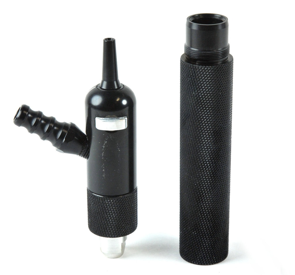 Alma Laser Handpiece Black Handle Knurled Plastic Aspiration Suction For Cannula