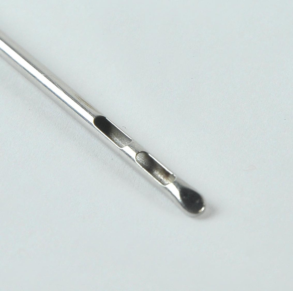 Cannula Luer-Lok Base 2 Port Blunt Tip Straight Cannulae 13" Metal Threaded