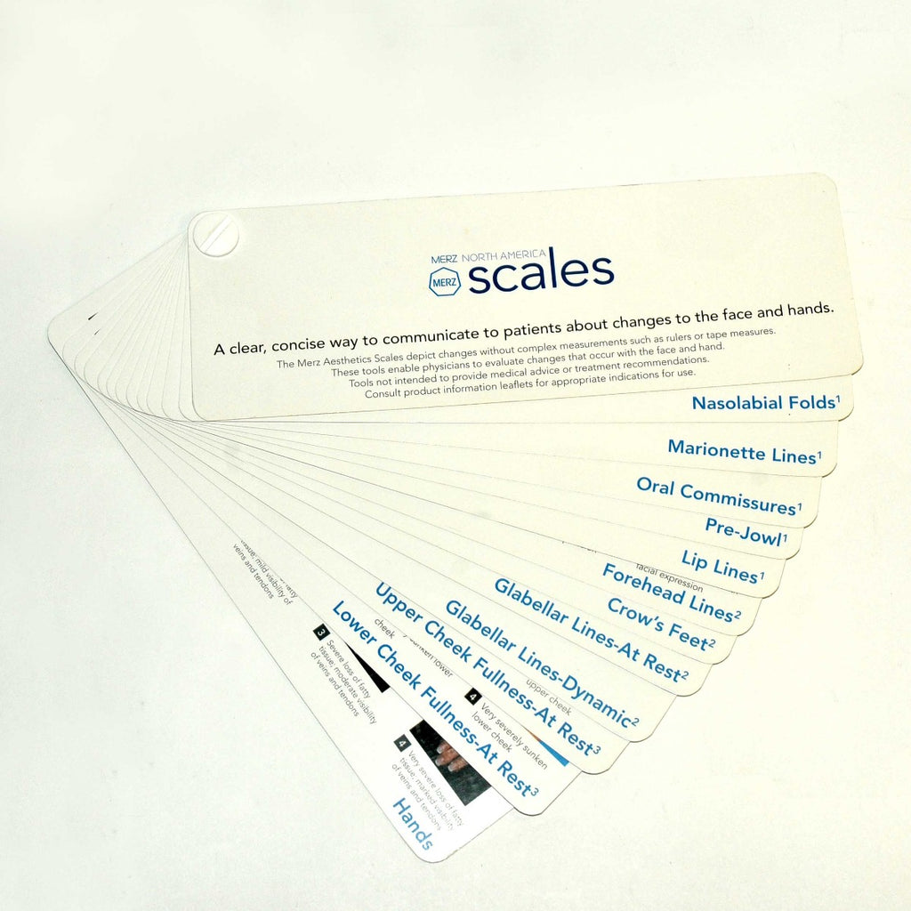 Merz SCALES Patient Face Hands Jowls Photos Diagnostic Comparison Office Consult