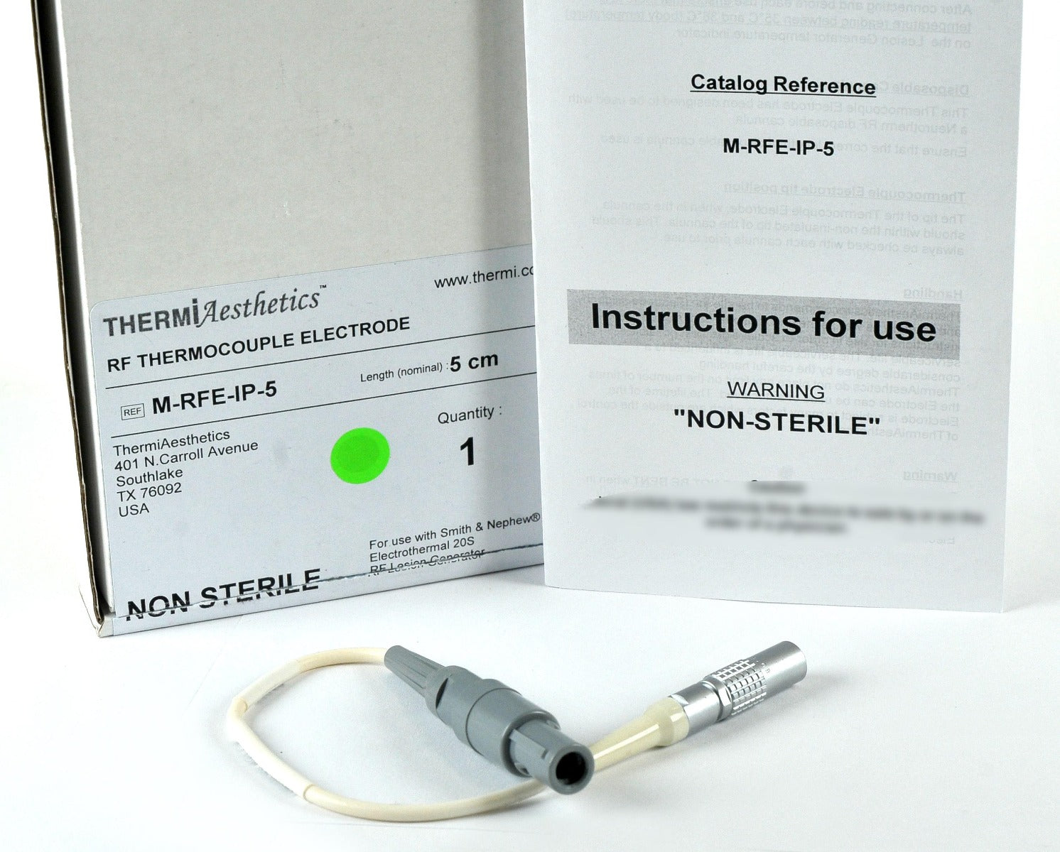 ThermiAesthetics RF Thermocouple Electrode 5cm M-RFE-IP-5 Electrothermal 20S