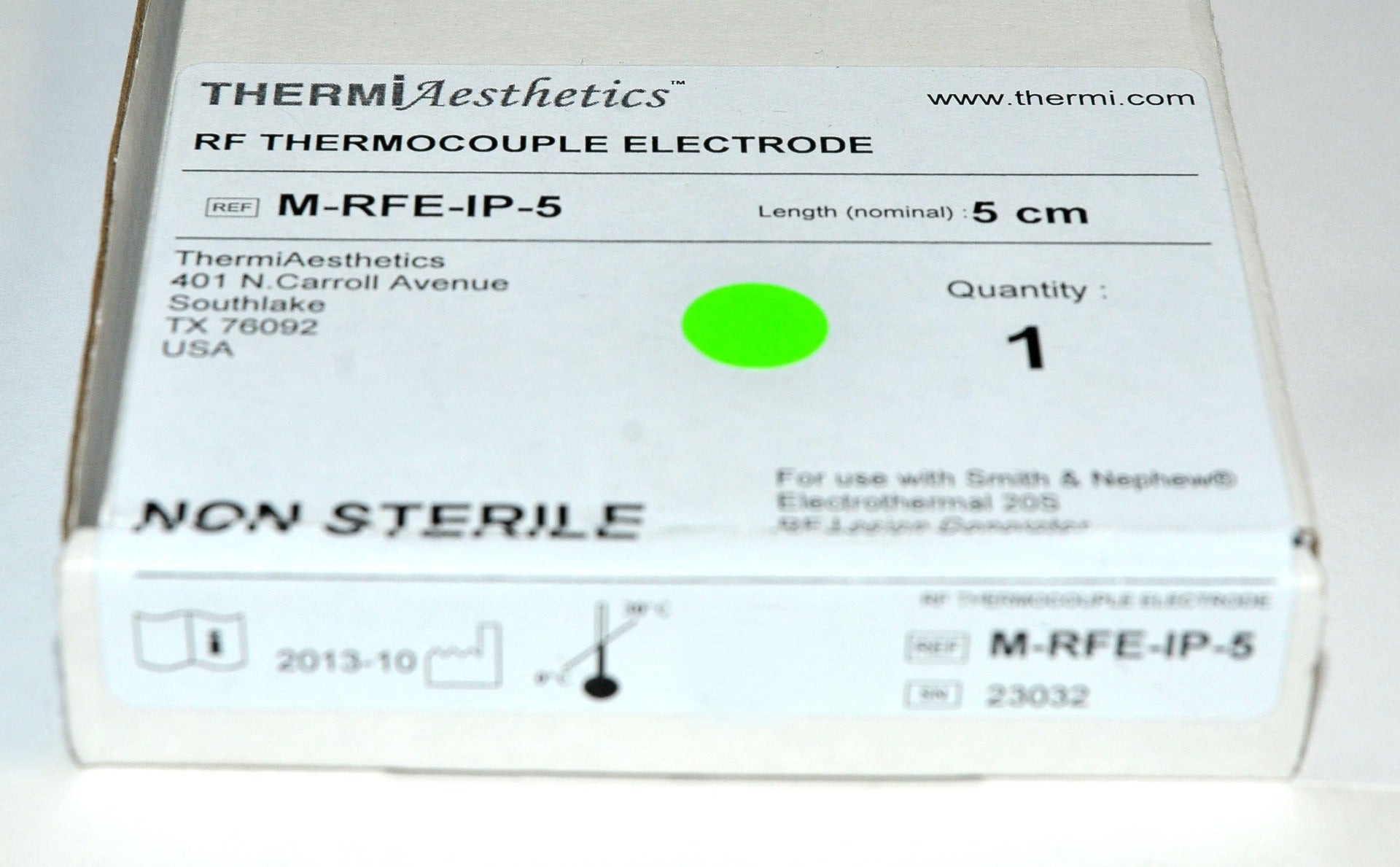 ThermiAesthetics RF Thermocouple Electrode 5cm M-RFE-IP-5 Electrothermal 20S