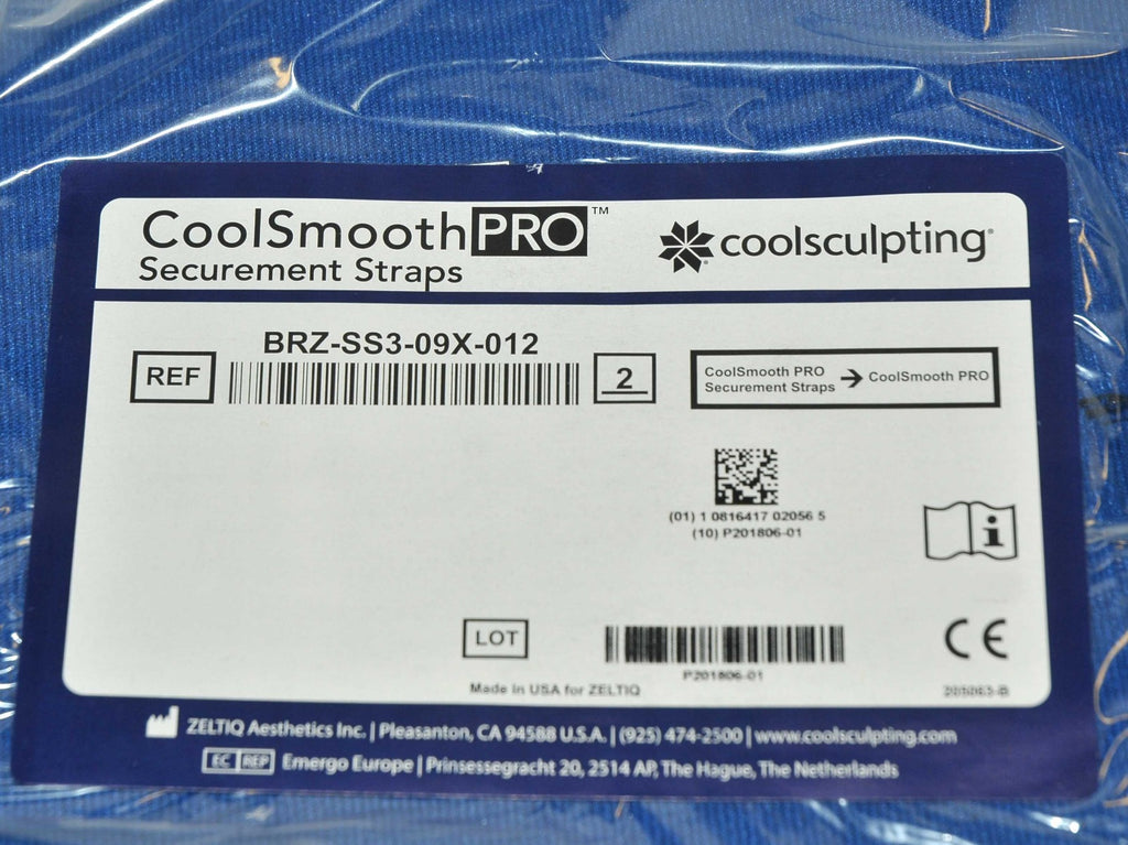 Zeltiq CoolSculpting CoolSmooth PRO Securement Straps BRZ-SS3-09X-012 NEW x2 Pcs
