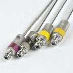 Cannulae Set Luer Lok Type Aspiration Suction Cannula 2-Port Hole Spatula x4 Pcs