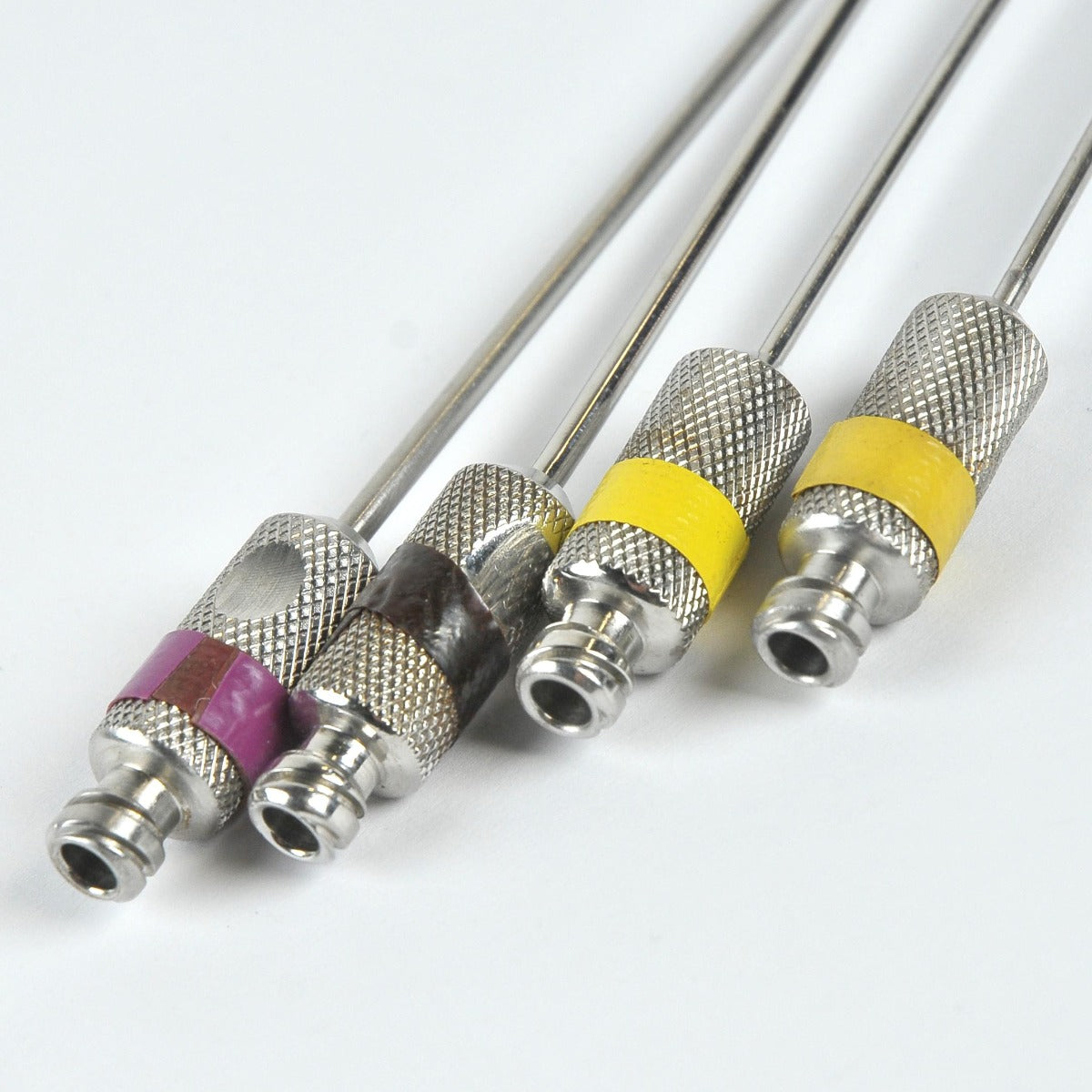 Cannulae Set Luer Lok Type Aspiration Suction Cannula 2-Port Hole Spatula x4 Pcs