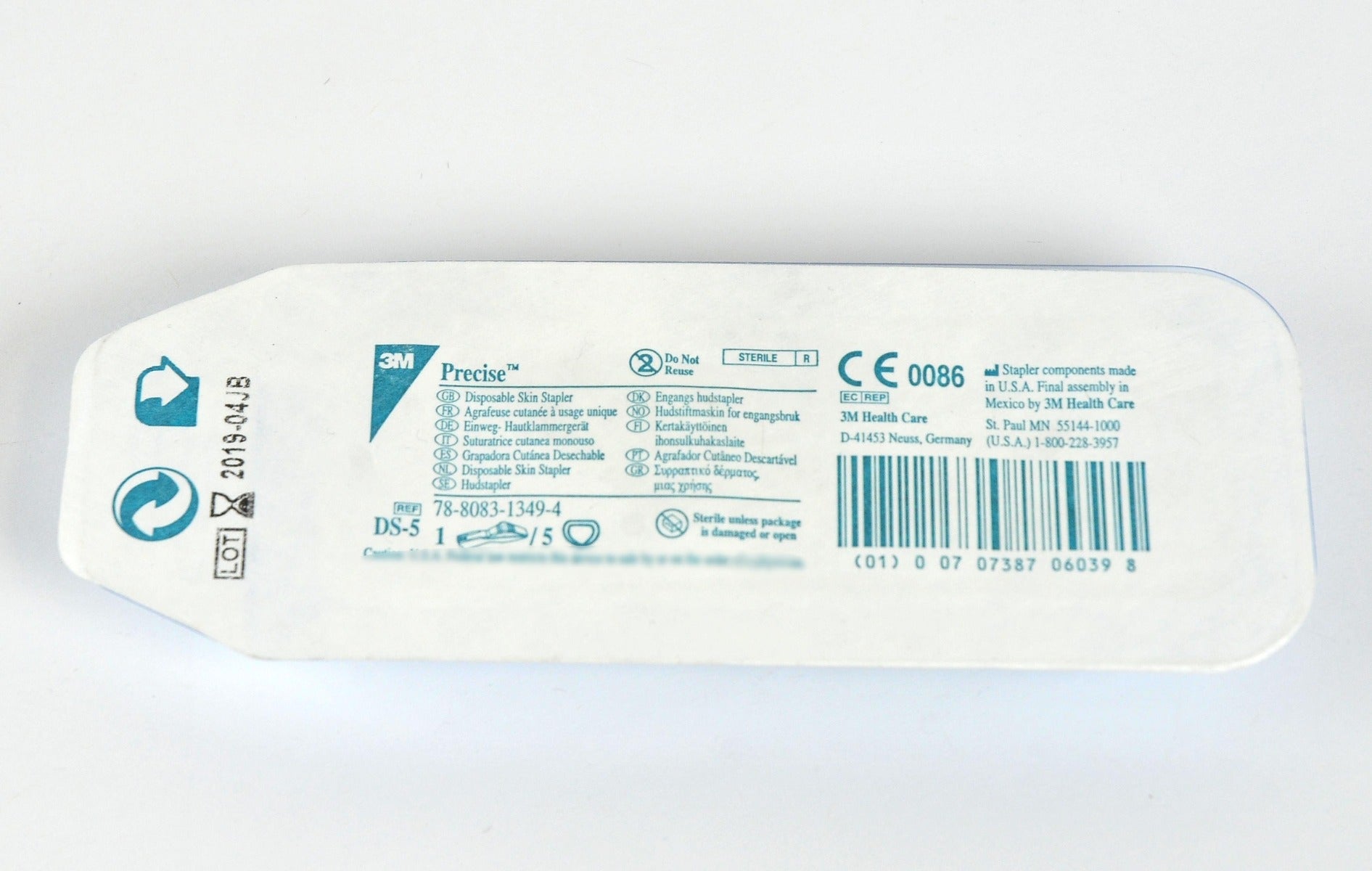 Disposable Skin Stapler 3M Precise Wound Closure DS-5 78-8083-1349-4