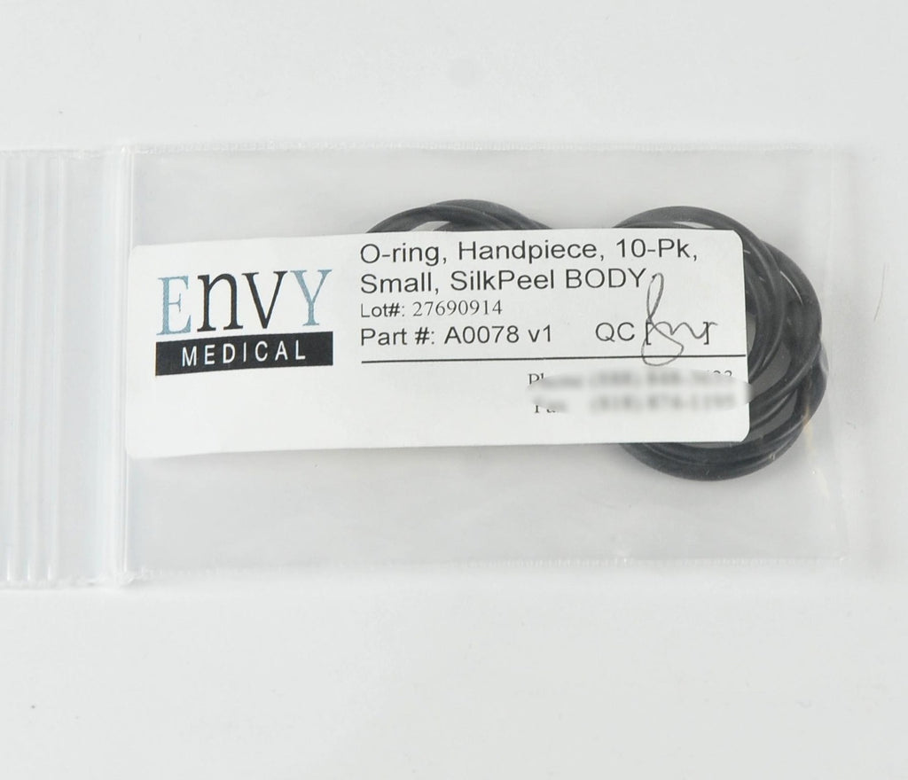 Envy Medical SilkPeel O-Ring Small Body Handpiece Tip ORings A0078 v1 (x9Pcs)