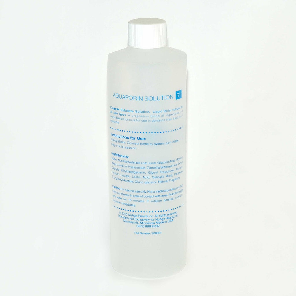 NuAge Beauty Aquaporin Solution S1 Cleanse Exfoliate Solution 16 oz Face Liquid