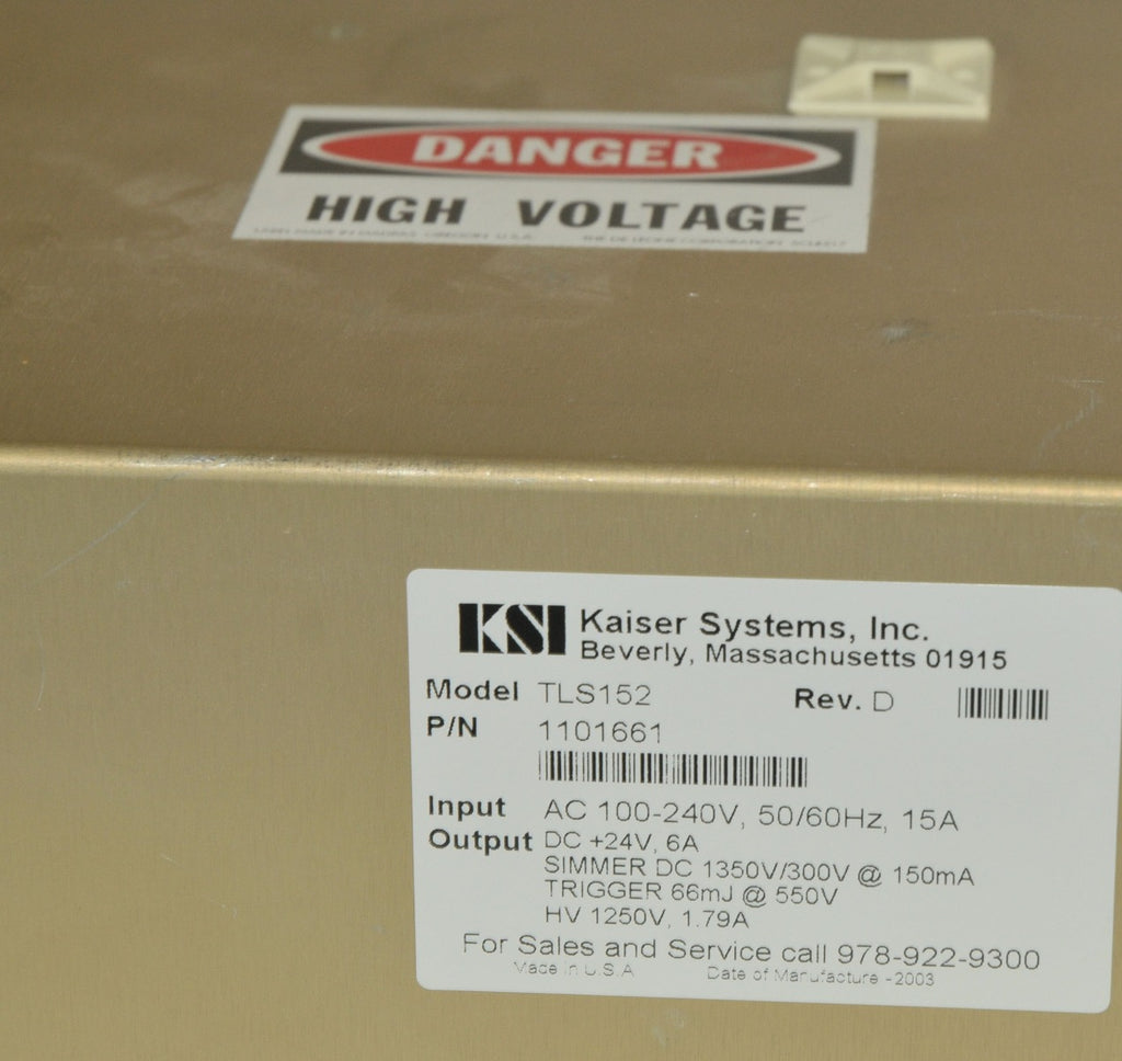 Palomar QYAG5 Laser ELECTRICAL POWER SUPPLY AC 100-240V 15Amp DC 24Volt 6A PARTS