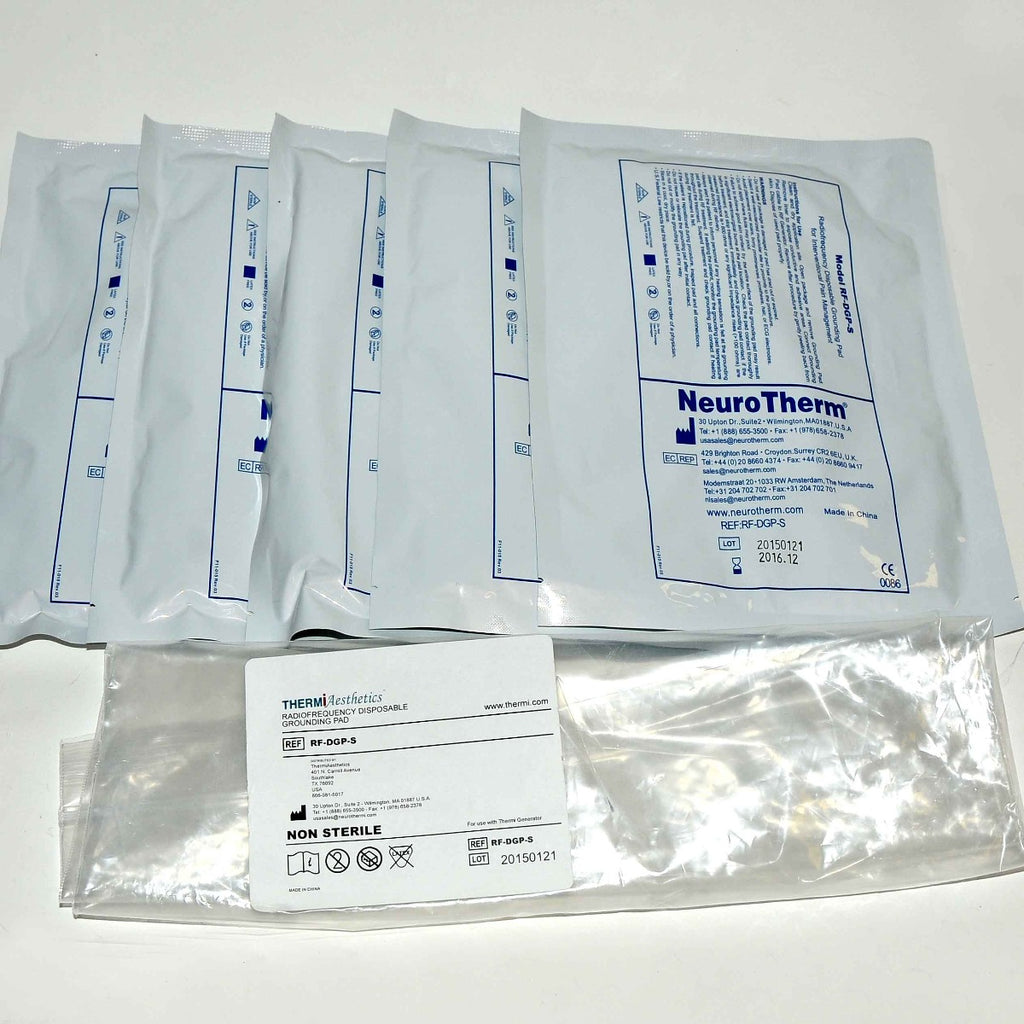 Thermi Aesthetics ThermiRF RF-DGP-S Disposable Grounding RF Pads x5 Pcs Exp 2016