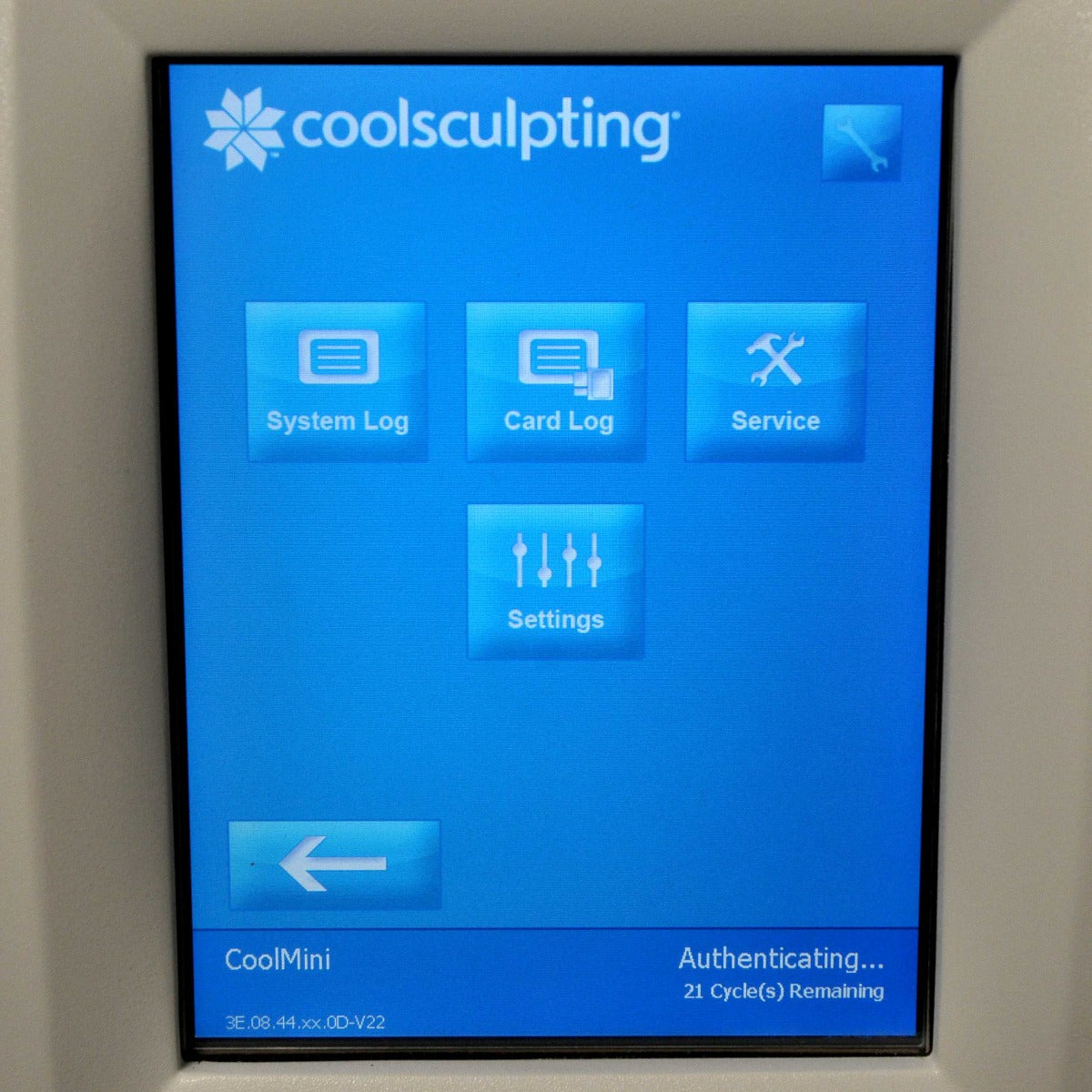 Zeltiq CoolSculpting CoolMini Card BRZ-CD4-02X-024 Treatment x21 Cycles Left