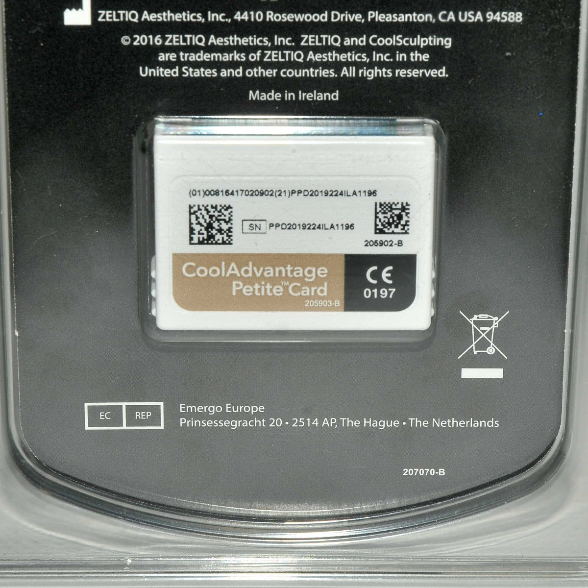 Zeltiq CoolSculpting CoolAdvantage Gold Petite Card BRZ-CD4-140-024 x17 Cycles