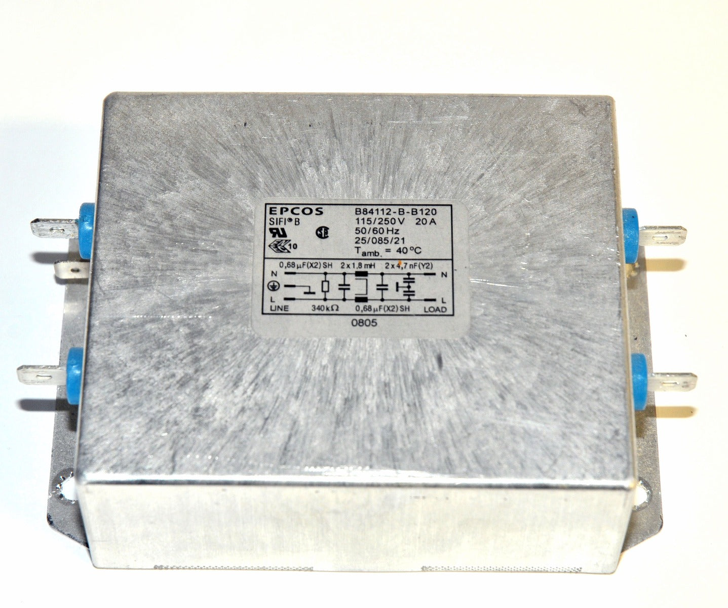 Zimmer Cryo 5 Chiller LINE NOISE FILTER 115/250V 20A EMI Power PARTS AS-IS