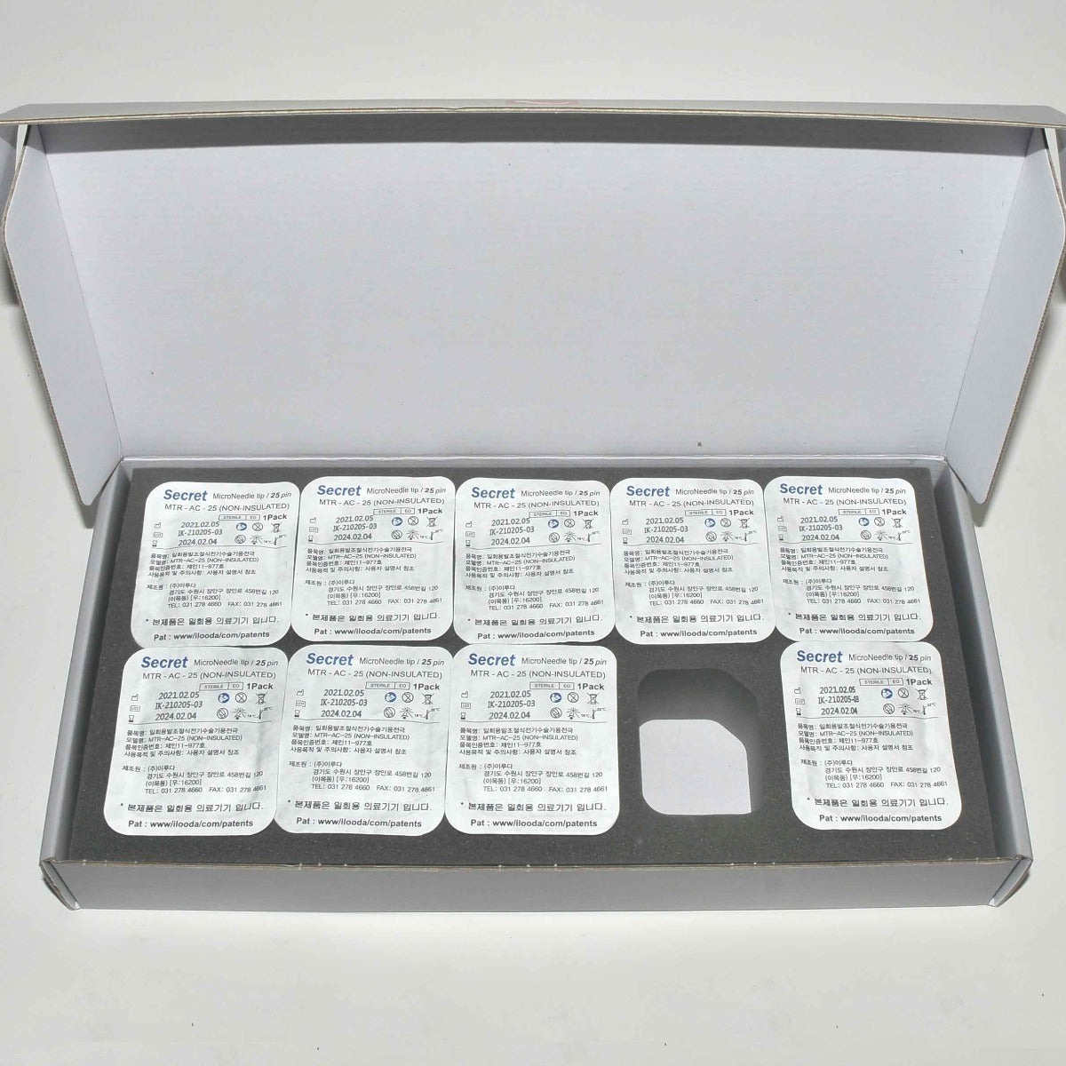ilooda SecretRF Microneedle Tips 25 Pin Non-Insulated MTR-AC-25 Secret RF x9 Pcs