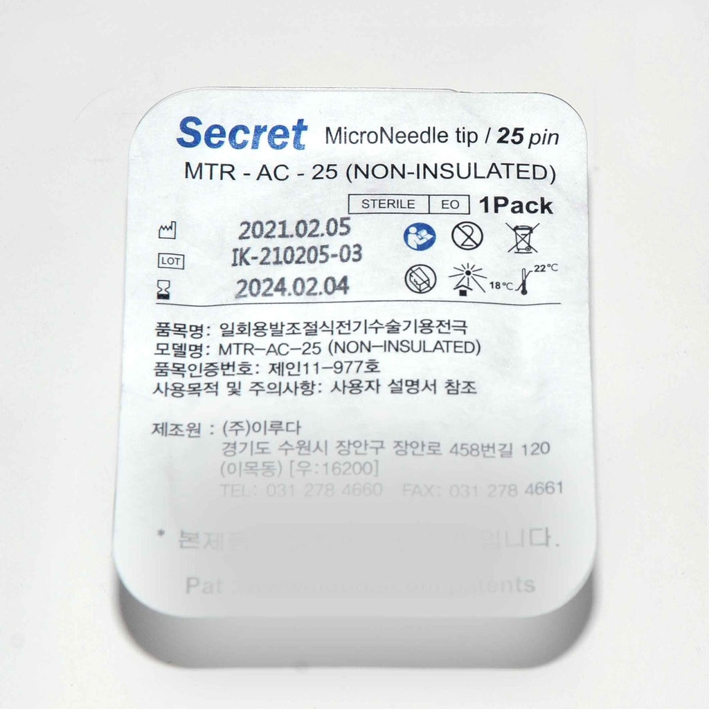 ilooda SecretRF Microneedle Tips 25 Pin Non-Insulated MTR-AC-25 Secret RF x9 Pcs