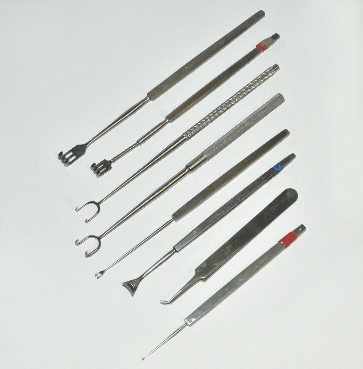 Surgical Stainless Steel Retractor Instruments Tweezers Miltex MIXED LOT x8 Pcs