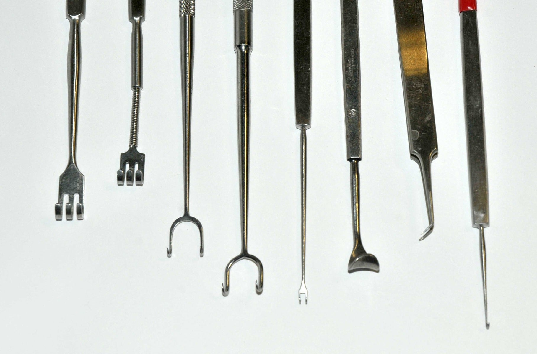 Surgical Stainless Steel Retractor Instruments Tweezers Miltex MIXED LOT x8 Pcs