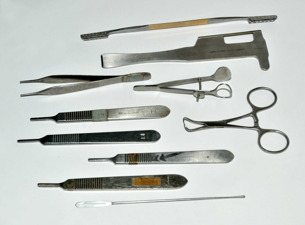 Stainless Steel Surgical Instruments Tweezers Miltex Storz Scraper LARGE LOT x10