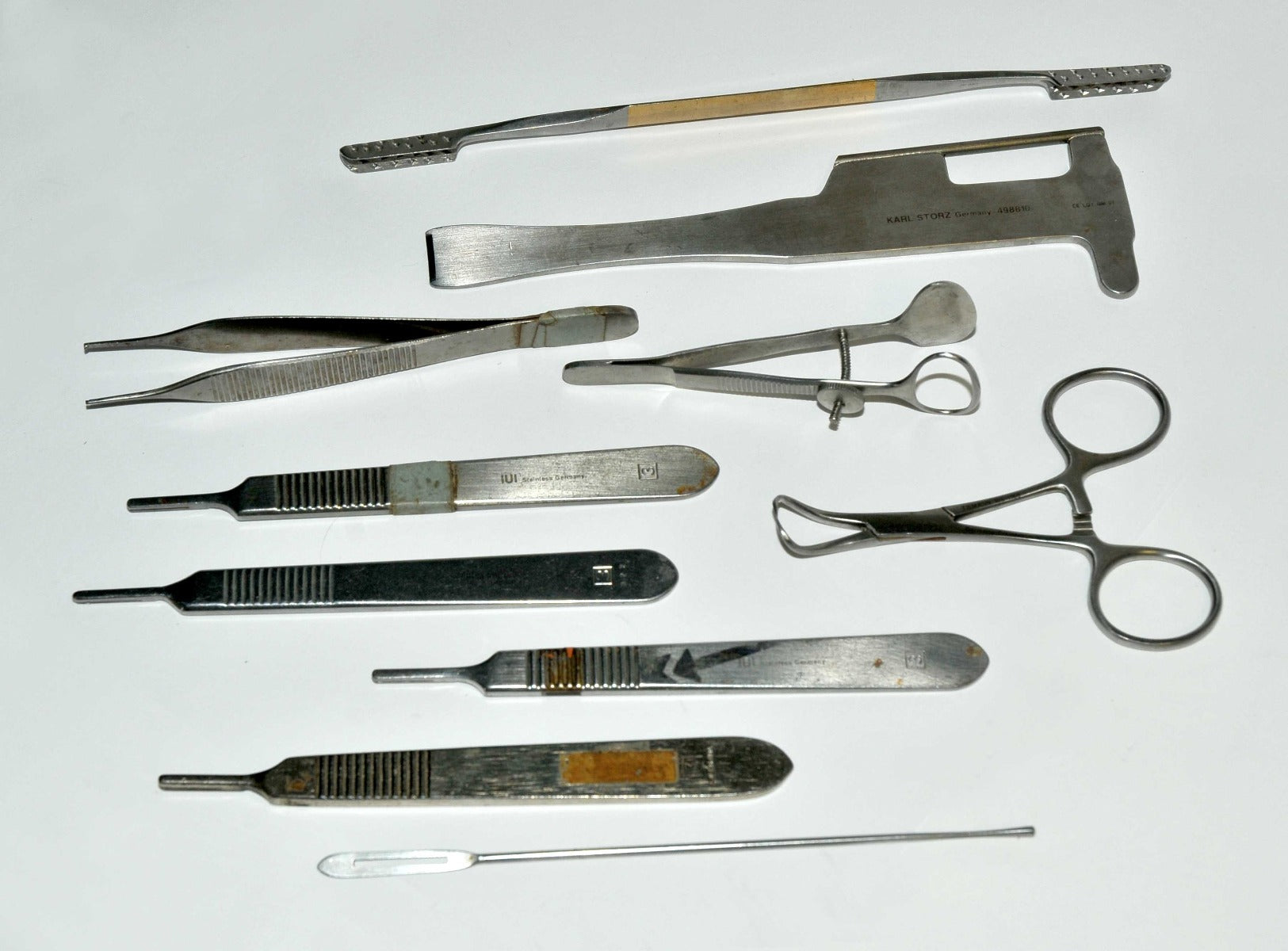 Stainless Steel Surgical Instruments Tweezers Miltex Storz Scraper LARGE LOT x10
