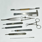 Stainless Steel Surgical Instruments Tweezers Miltex Storz Scraper LARGE LOT x10