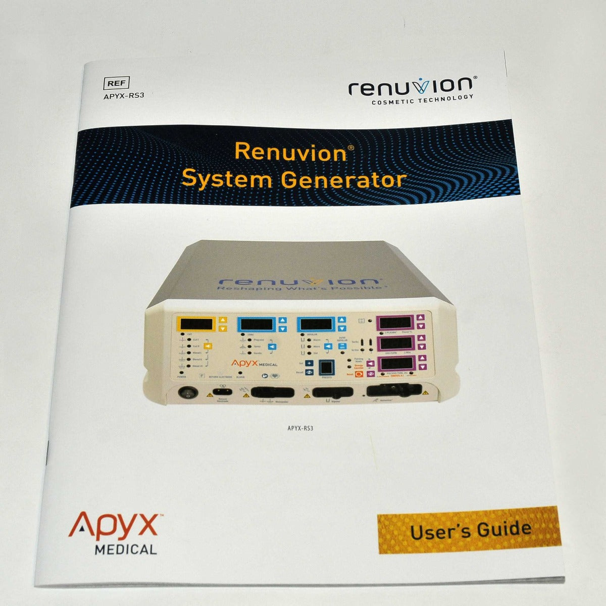 Renuvion System Generator Apyx Medical USER GUIDE Operator Manual Tech Specs