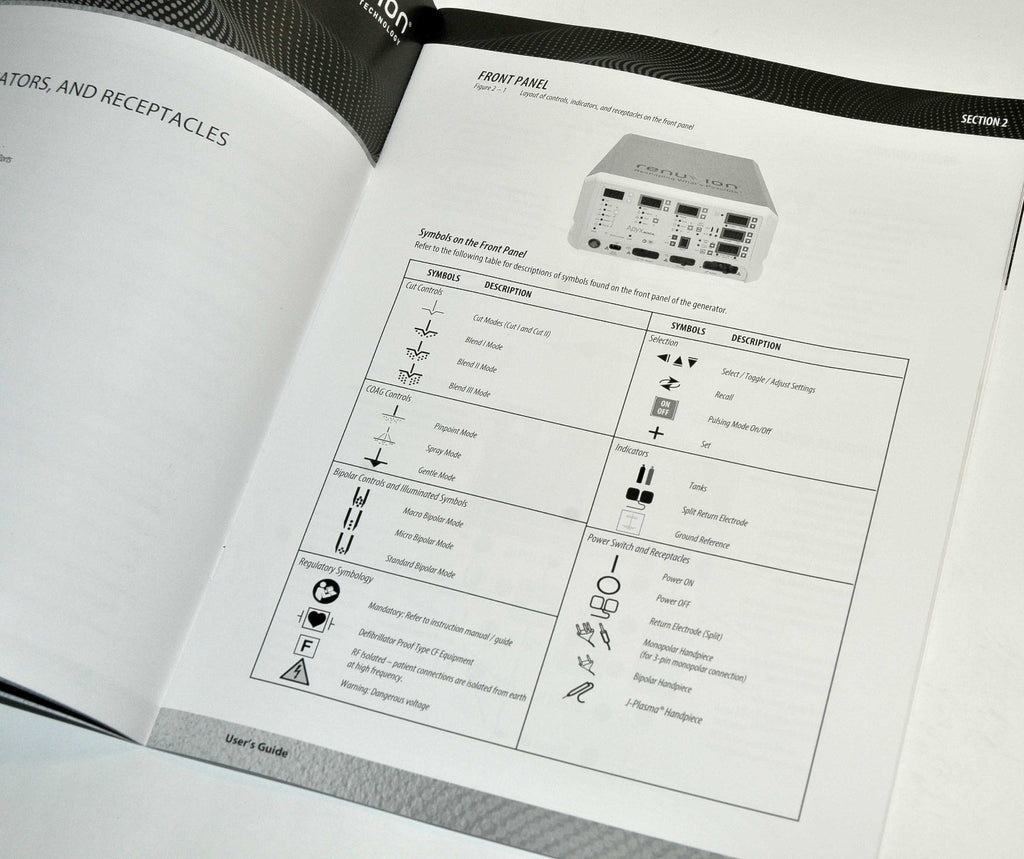 Renuvion System Generator Apyx Medical USER GUIDE Operator Manual Tech Specs