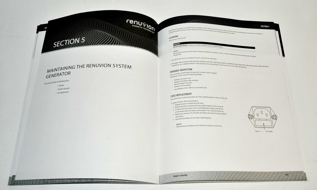 Renuvion System Generator Apyx Medical USER GUIDE Operator Manual Tech Specs