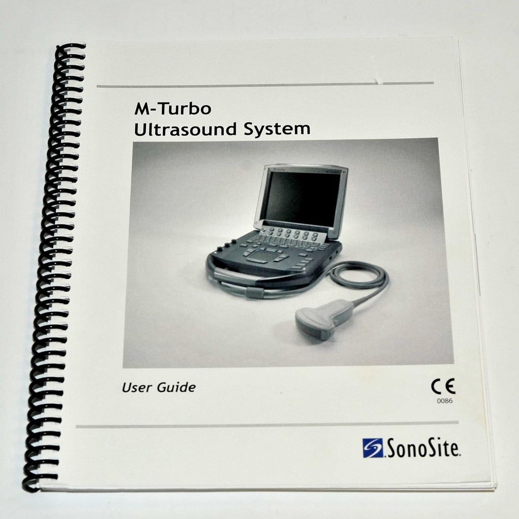 SonoSite M-TURBO Ultrasound User Guide Manual Operator Instruction Booklet
