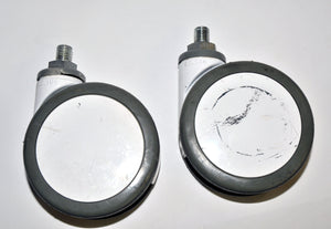 Lumenis Lume 1 Laser Set Swivel White Wheels Rolling Caster PARTS Lume1 One (x2)