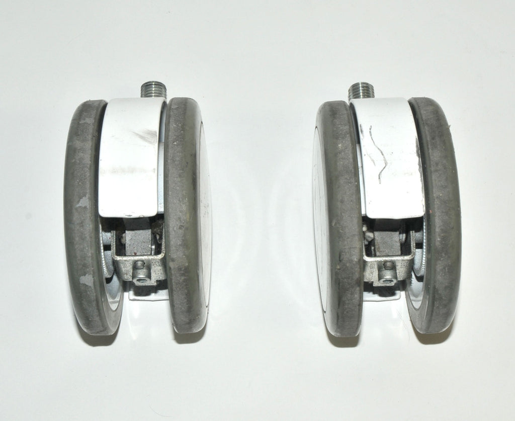 Lumenis Lume 1 Laser Set Swivel White Wheels Rolling Caster PARTS Lume1 One (x2)