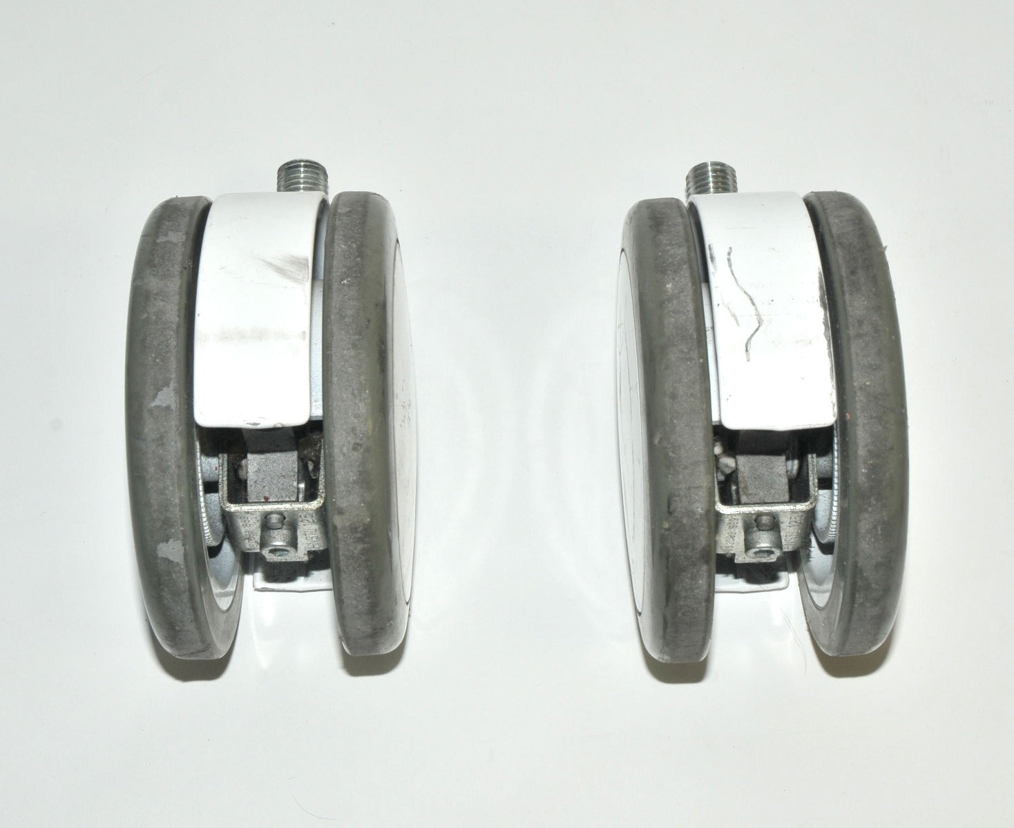 Lumenis Lume 1 Laser Set Swivel White Wheels Rolling Caster PARTS Lume1 One (x2)
