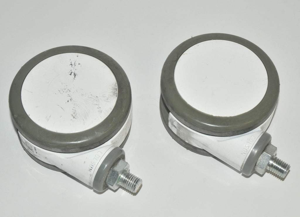 Lumenis Lume 1 Laser Set Swivel White Wheels Rolling Caster PARTS Lume1 One (x2)