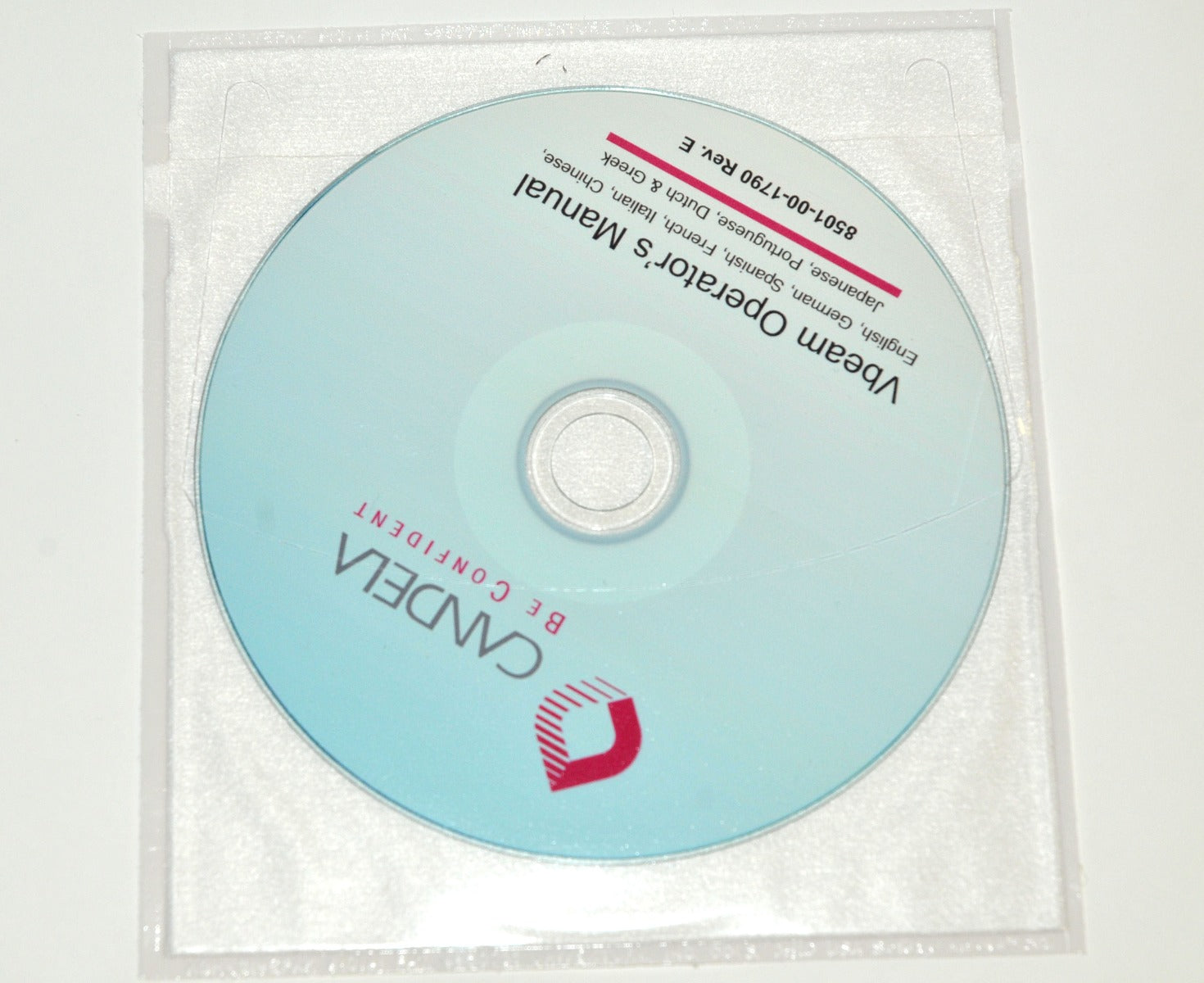 Candela VBeam Perfecta Platinum Aesthetica Operator Manual 8501-00-1780 V Beam