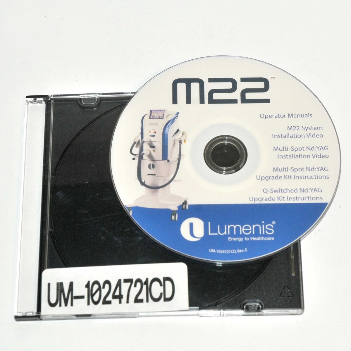 Lumenis M22 Laser Operator User Manual Guide CD Disc Nd YAG Instruction Video
