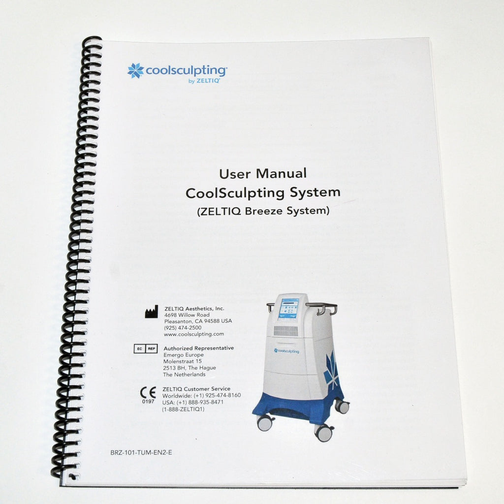 ZELTIQ CoolSculpting Breeze User Operator Manual Guide CoolSculpt Cool Sculpt