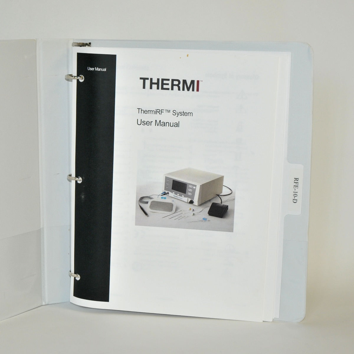 Thermi ThermiRF System User Manual Operator Operation Guide RF Procedure Setup