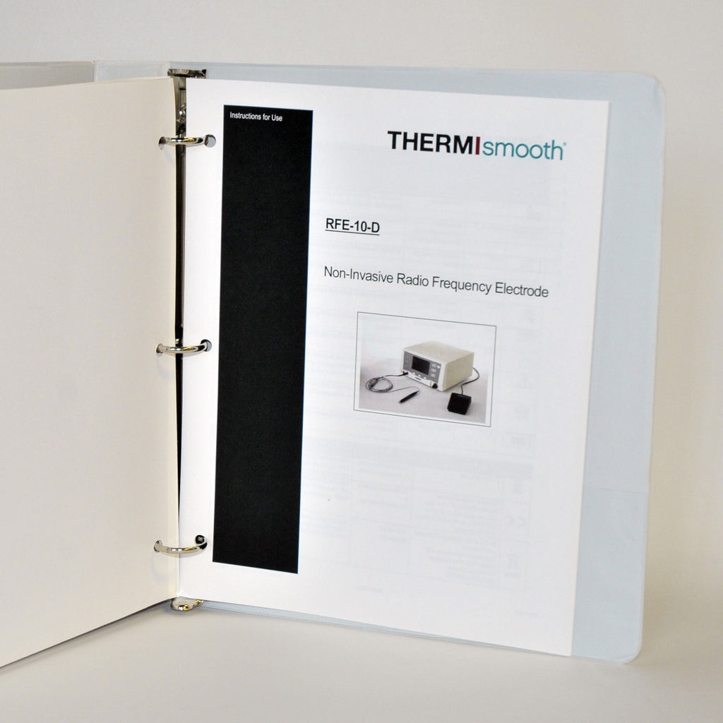 Thermi ThermiRF System User Manual Operator Operation Guide RF Procedure Setup
