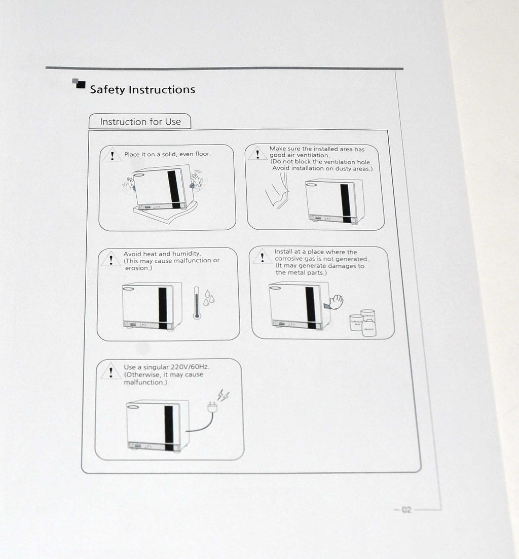 Medikan Celltibator GT Operator Instruction Manual User Guide Booklet Autoclave