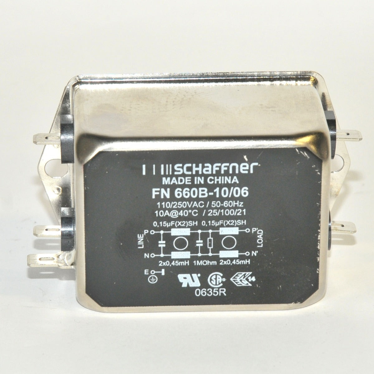 Syneron Velasmooth Laser LINE FILTER Schaffner Electrical PARTS AS IS