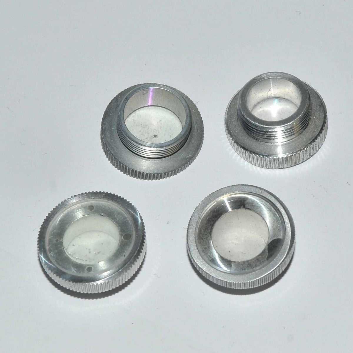 Hoya ConBio Medlite Laser Handpiece Window Threaded AS IS PARTS Lot (x4 Pcs)