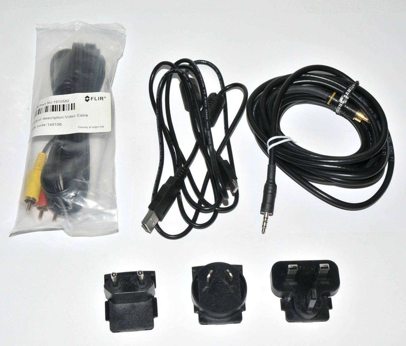 FLIR Infrared Thermal Imaging Video Camera Cable PARTS LOT 1910582 RCA Base