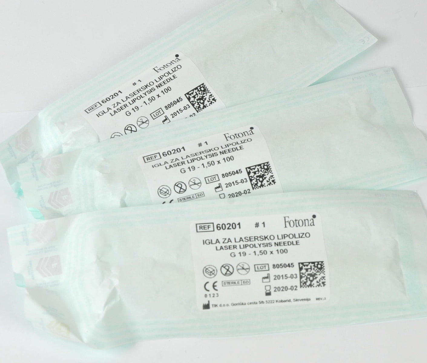 Fotona Laser Lipolysis Needle G19 1,50x100 60201 G 19 EXP2020 Lot x3 Pcs