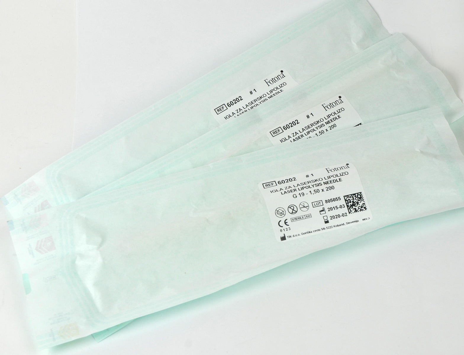 Fotona Laser Lipolysis Needle G19 1,50x200 60202 G 19 EXP2020 Lot x3 Pcs