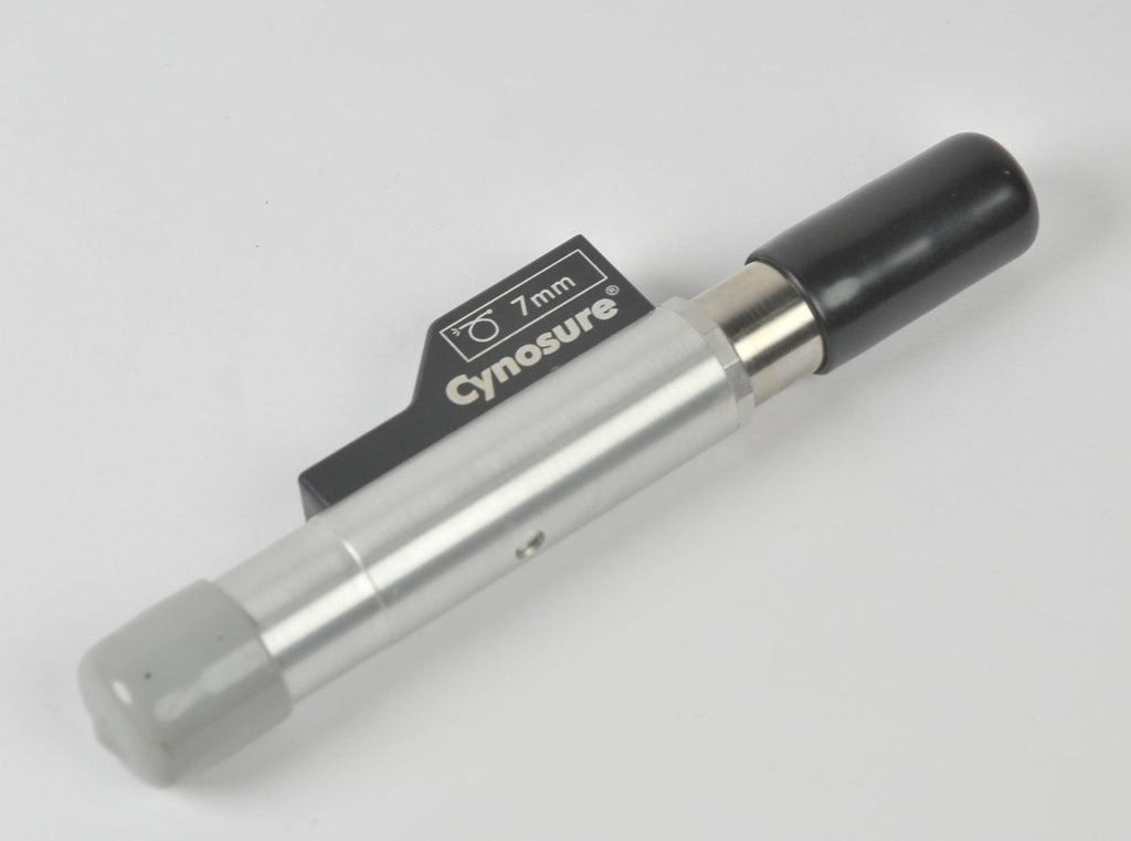 Cynosure MPX Laser 7mm Handpiece Assembly Cartridge Silver 595 Pulsed Dye PARTS