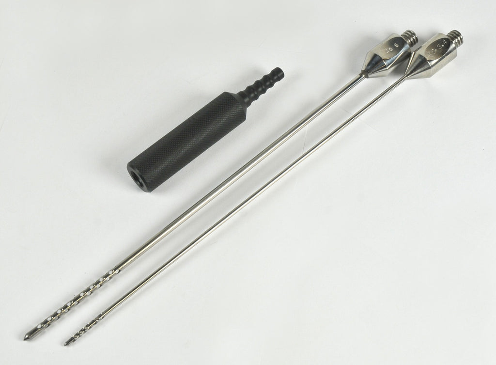 Cannulae Needle Set Fat Disrupter Harvester Black Handle Handpiece Cannula 3 Pcs