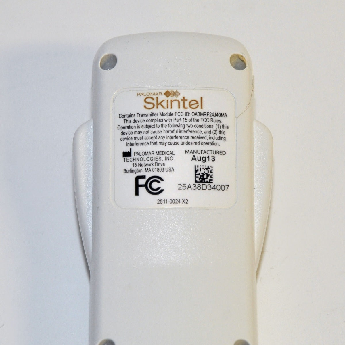 Palomar Icon/Vectus Skintel Laser Skin Melanin Density Reader Handpiece 2013
