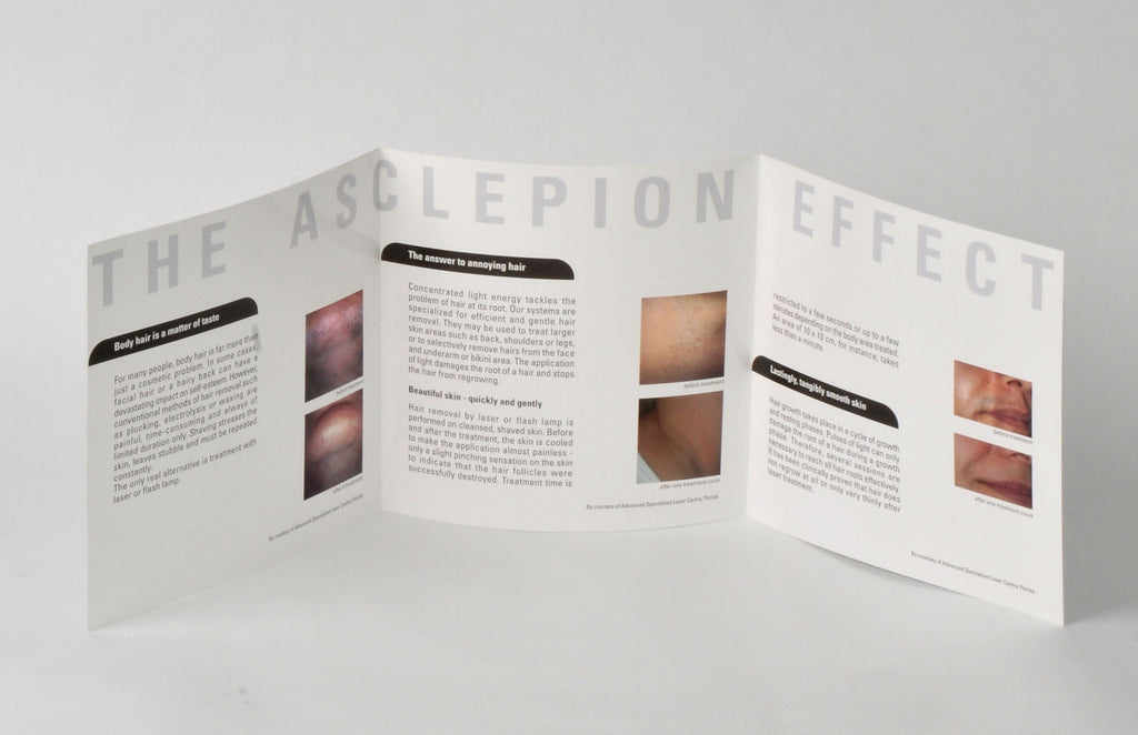 Asclepion Laser The ASCLEPION EFFECT Hair Removal Patient Brochure (x30 Pcs)